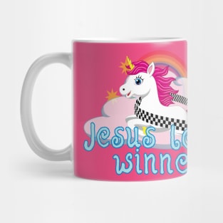 Jesus Loves Winners Mug